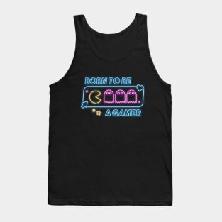 Cool neon gaming quote Tank Top